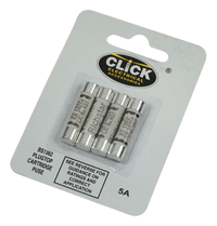 Click FU037 Card Of 4 X 5A Fuses