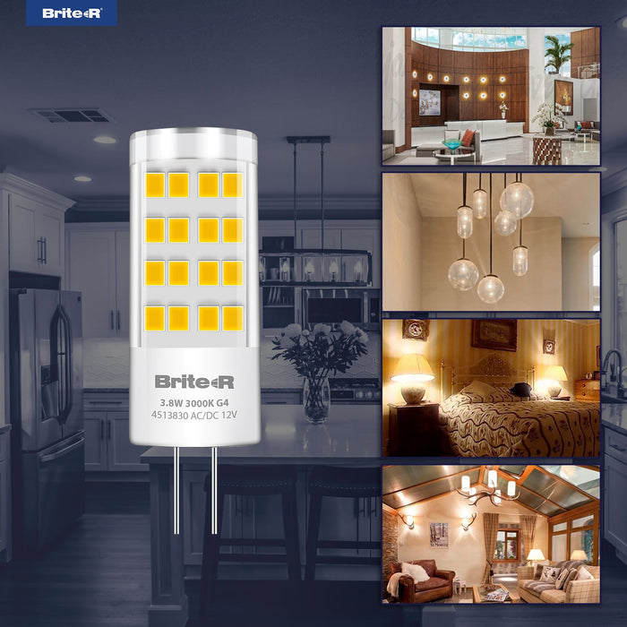 Brite-R 3.8W G4 LED Bulb Warm White 3000K - westbasedirect.com