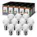 Brite-R 5W B22 BC Golf LED Bulb Warm White 3000K (10 Pack) - westbasedirect.com
