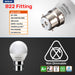 Brite-R 5W B22 BC Golf LED Bulb Cool White 6500K - westbasedirect.com