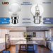 Brite-R 7W B22 BC Golf LED Bulb Warm White 3000K - westbasedirect.com