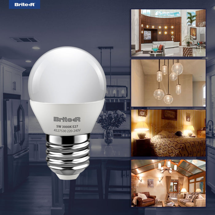 Brite-R 5W E27 ES Golf LED Bulb Warm White 3000K - westbasedirect.com