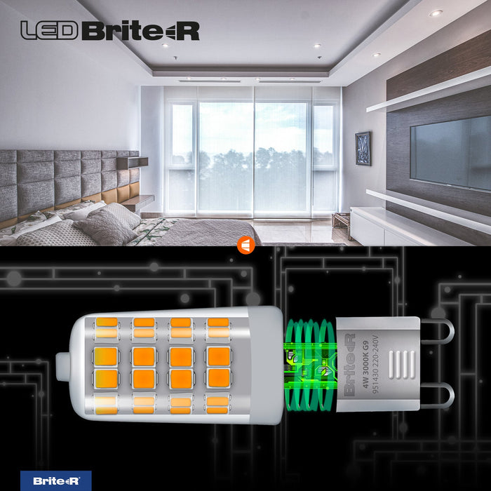 Brite-R 4W G9 LED Bulb Warm White 3000K - westbasedirect.com