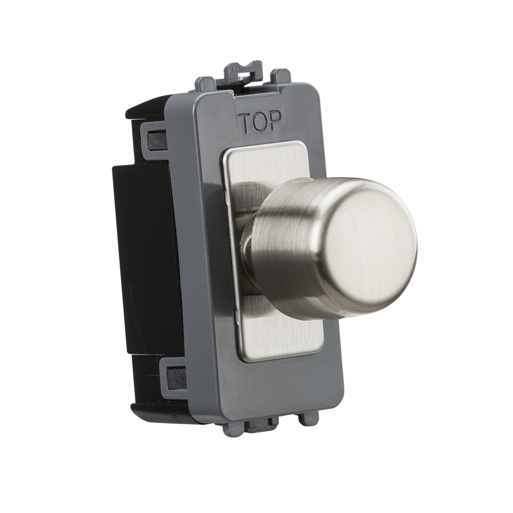 Knightsbridge GDM022BC 6A 1G 2-Way Dummy Dimmer Module - Brushed Chrom ...