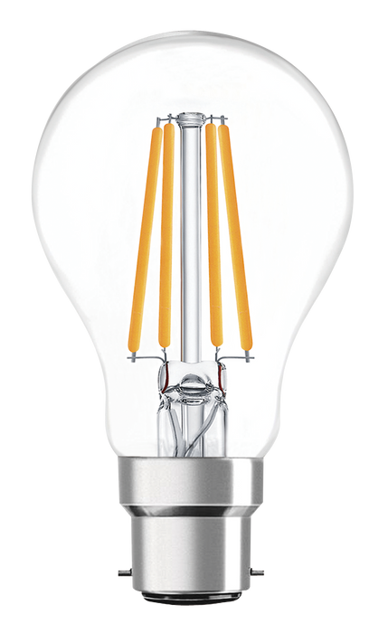 Eveready S15487 B22 BC GLS Filament Clear LED Bulb 8W 1050lm Warm White 2700K (5 Pack) - westbasedirect.com