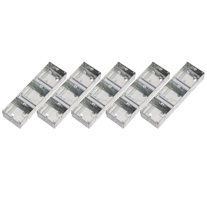 Knightsbridge GSK335 3G 35mm Triple Galvanised Steel Box (5 Pack)