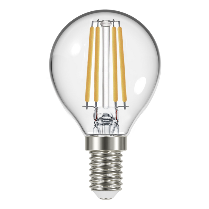 Eveready S17400 E14 SES Golf Filament Clear LED Bulb 4W 470lm Warm White 2700K (2 Pack) - westbasedirect.com