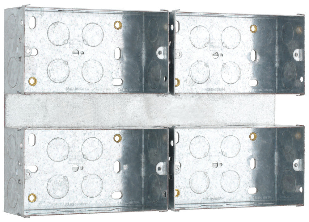 Knockout Screen Plate BG HGS07/C4 4x2G 47mm Steel Knockout Box - Combination Plate ...