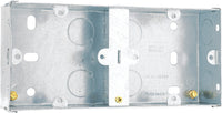BG HGS08 35mm Dual Steel Knockout Box