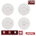 HiSPEC PULSE Mains 3x Optical Smoke Alarm & 1x Heat Alarm c/w 10 Year Lithium Battery Backup (Full Unit) - westbasedirect.com