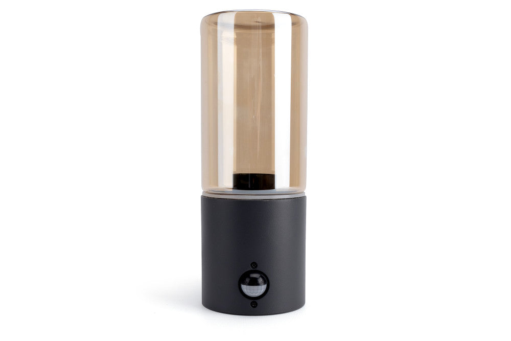 Integral ILDEB068 Outdoor Decorative Wall Light PIR IP54 For 1x E27 Dark Grey (Bulb Not Included) - westbasedirect.com