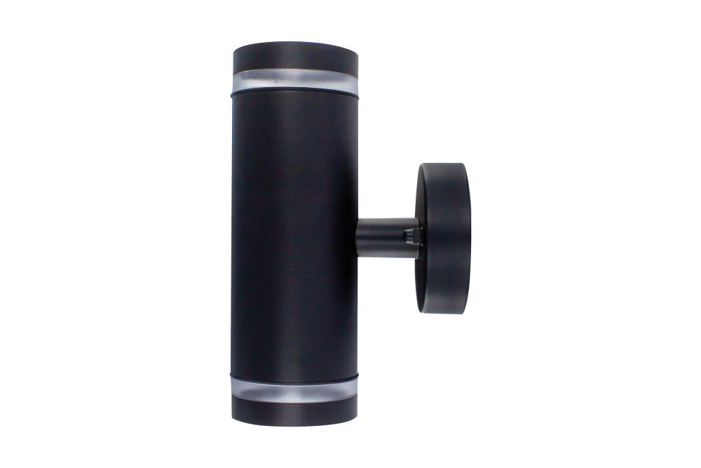 Integral ILDED042 Outdoor Stainless Steel Up And Down GU10 IP65 Wall Light Black