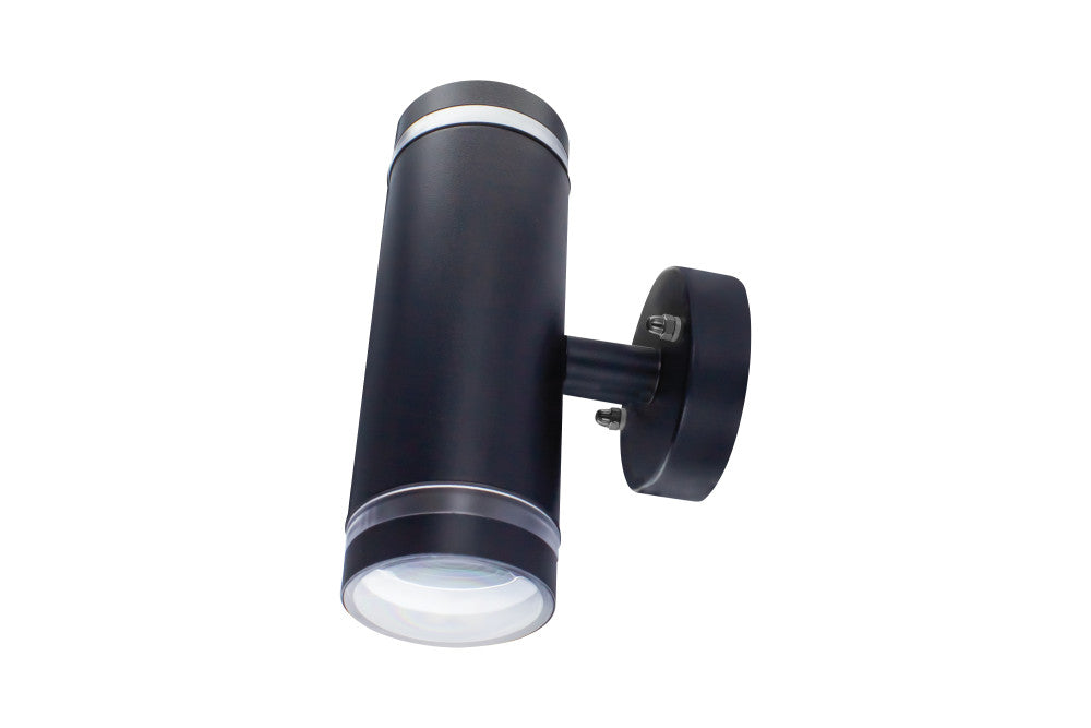 Integral ILDED042 Outdoor Stainless Steel Up And Down GU10 IP65 Wall Light Black