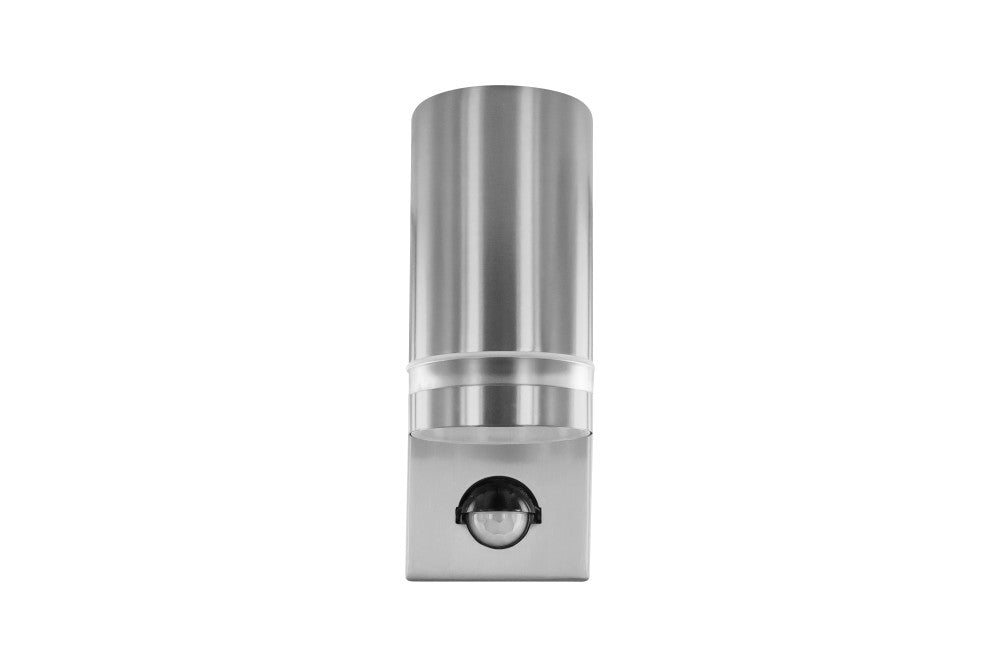 Integral ILDED044 Outdoor Stainless Steel Down GU10 IP54 Wall Light with PIR Steel