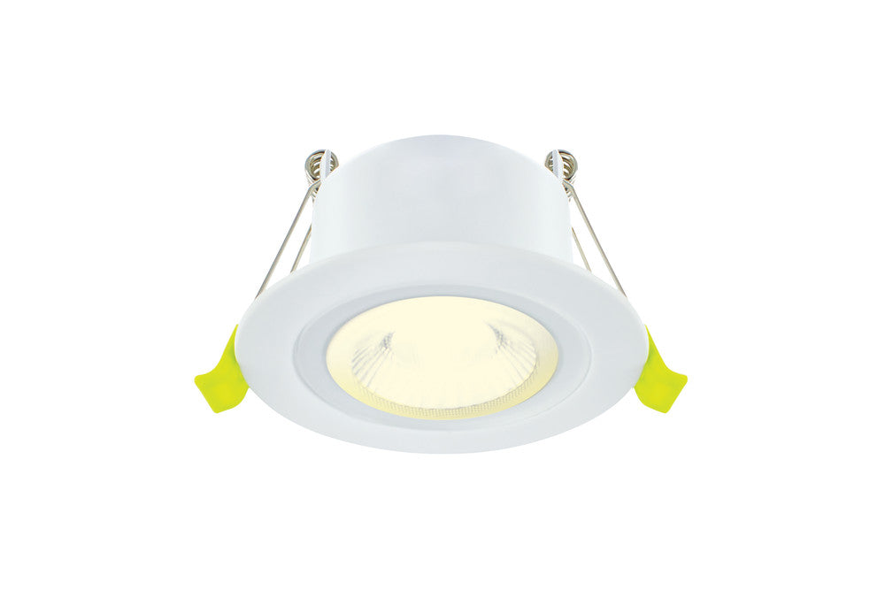 Integral ILDLFR65M001 EcoGuard Fire Rated Downlight 65mm Cutout IP65 600lm 5W 3000K 38 Beam Dimmable White