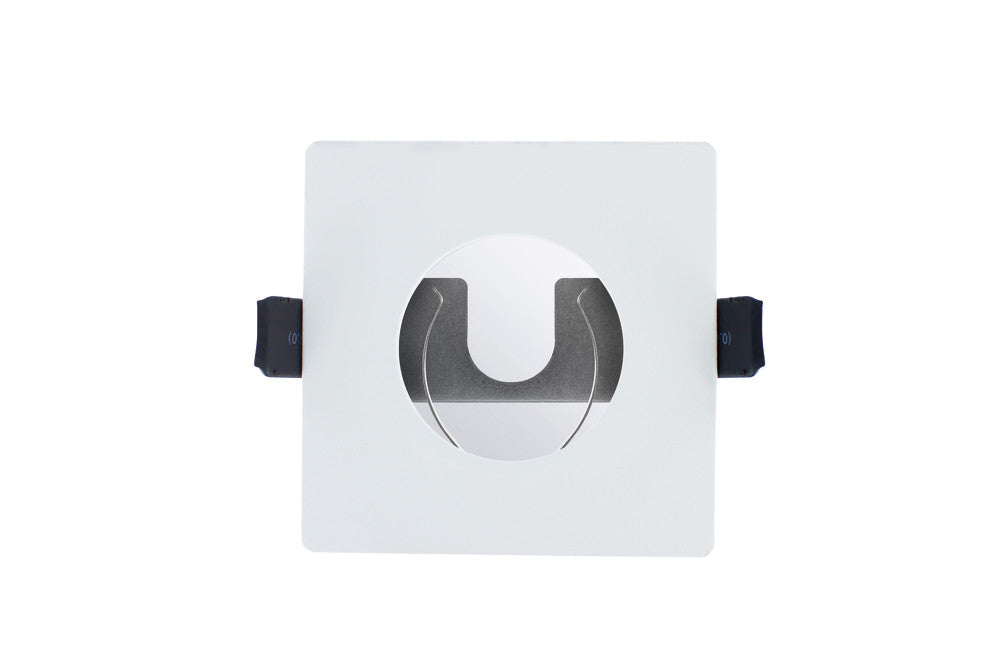 Integral ILDLFR70D009 Evofire Fire Rated Downlight 70mm Cutout IP65 White Square +GU10 Holder & Insulation Guard