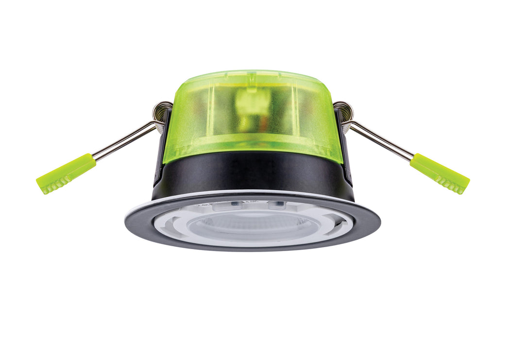 Integral ILDLFR70X001 XFire Pro CCT & Wattage Switchable Fire-Rated Downlight 3.4W/5.3W 476Lm/742Lm 70mm Cutout Dimmable c/w White Bezel 2400K/2700K/3000K/4000K - westbasedirect.com