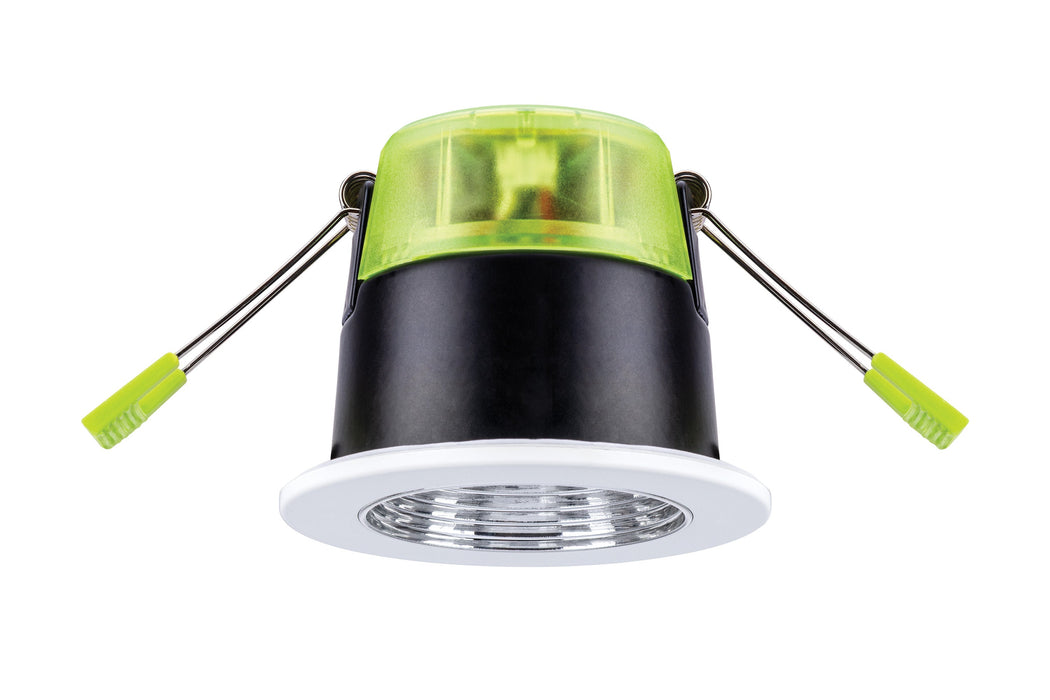 Integral ILDLFR70X101 XFire Lux Recessed CCT & Wattage Switchable Fire-Rated Downlight 3.4W/5.3W 435Lm/678Lm Dimmable c/w White Bezel, Black & White Baffle 2400K/2700K/3000K/4000K - westbasedirect.com
