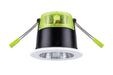 Integral ILDLFR70X101 XFire Lux Recessed CCT & Wattage Switchable Fire-Rated Downlight 3.4W/5.3W 435Lm/678Lm Dimmable c/w White Bezel, Black & White Baffle 2400K/2700K/3000K/4000K - westbasedirect.com