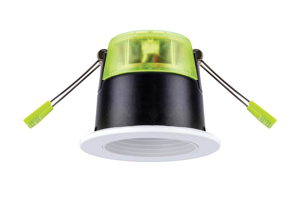 Integral ILDLFR70X101 XFire Lux Recessed CCT & Wattage Switchable Fire-Rated Downlight 3.4W/5.3W 435Lm/678Lm Dimmable c/w White Bezel, Black & White Baffle 2400K/2700K/3000K/4000K - westbasedirect.com