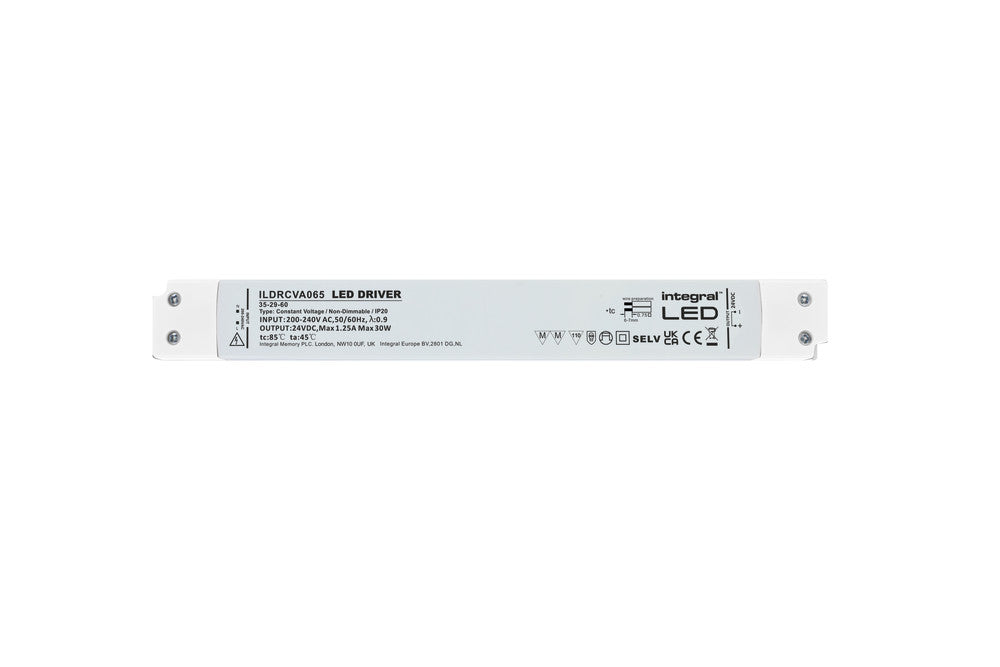 Integral Driver Buy Integral ILDRCVA065 30W 24V Constant Voltage LED Driver | Long ...