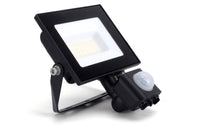 Integral ILFLE039 Compact Slim Floodlight PIR 20W 2000Lm 4000K 120 Beam 100Lm/W IP65 IK08 Black