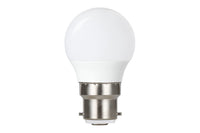 Integral ILGOLFB22NC018 Golf Ball Bulb B22 470Lm 4.2W 2700K Non-Dimmable 240 Beam Frosted