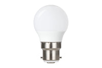 Integral ILGOLFB22NC051 Golf Ball Bulb B22 250Lm 2.2W 2700K Non-Dimmable 240 Beam Frosted