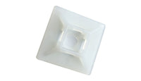 Tower 29CT73NU Cable Tie Adhesive Base 28x28mm Nylon Natural (Pack of 100)