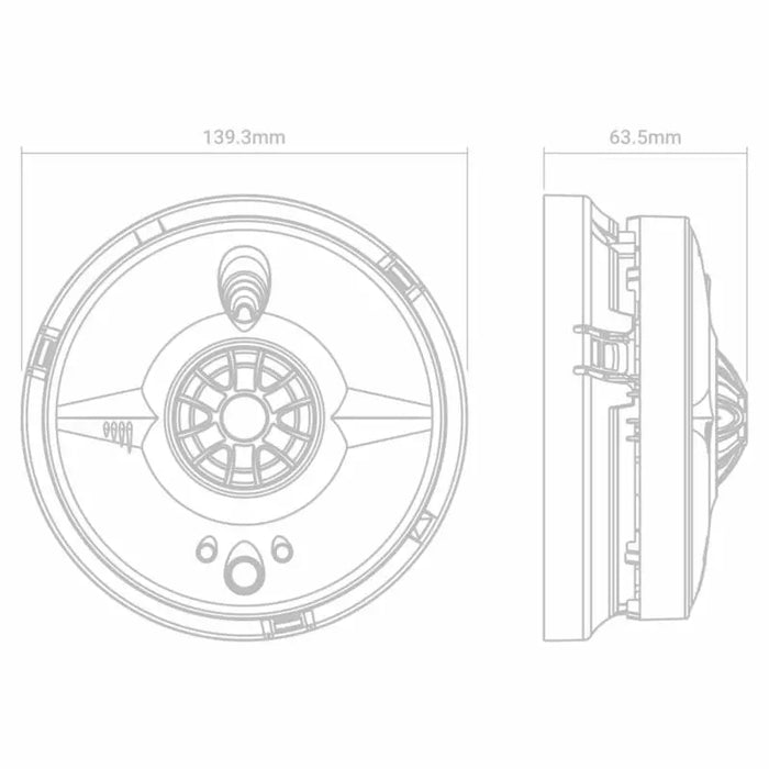 FireAngel HW1-PF-T Mains Powered Heat Alarm with Replaceable 9V Battery Back-up - westbasedirect.com