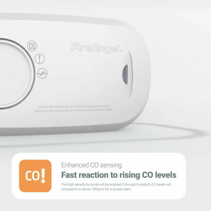 FireAngel FA3313-EUX10 Battery Powered 10 Year Carbon Monoxide (CO) Alarm with Replaceable Battery - westbasedirect.com