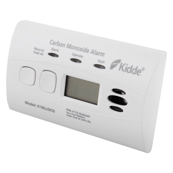 Kidde K10LLDCO Battery Powered Carbon Monoxide Alarm 10 Year Sealed-In Battery with Digital Display (Twin Pack)