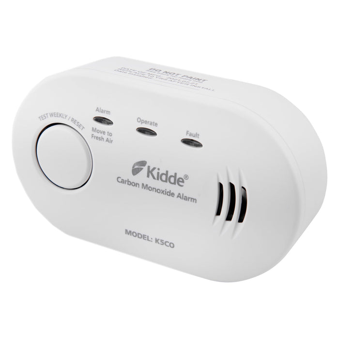 Kidde K5CO Battery Powered Carbon Monoxide Alarm Compact, Alkaline Batteries, 10 Year Sensor Life (Boxed) - westbasedirect.com