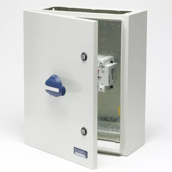 Europa LB1603PSNME 160A IP65 Steel Enclosed 3 Pole Switched Neutral Switch Disconnector