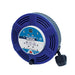 Masterplug 4 Socket 15m 10A Large Cassette Reel - Blue - westbasedirect.com