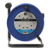 Masterplug 4 Socket 25m 13A Medium Open Reel with RCD - Blue - westbasedirect.com