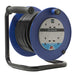 Masterplug 4 Socket 25m 13A Medium Open Reel - Blue - westbasedirect.com