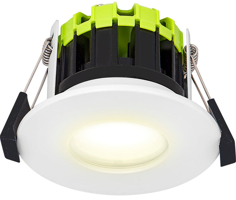 Luceco LDEF8W8D27 Element 8W 750lm IP65 Fixed Fire Rated LED Downlight Dimmable 2700K White