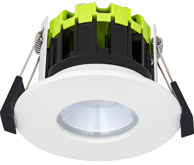 Luceco LDEF8W8D27 Element 8W 750lm IP65 Fixed Fire Rated LED Downlight Dimmable 2700K White