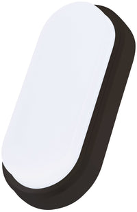 Timeguard LEDSO12B 12W Slim LED IP54 Oval Light Black