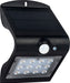 Luceco LEXS22B40 Solar Guardian Wall Light with PIR Sensor Black IP65 1.5W 220lm 4000K Standard - westbasedirect.com