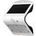 Luceco LEXS22W40 Solar Guardian Wall Light with PIR Sensor White IP65 1.5W 220lm 4000K Standard - westbasedirect.com