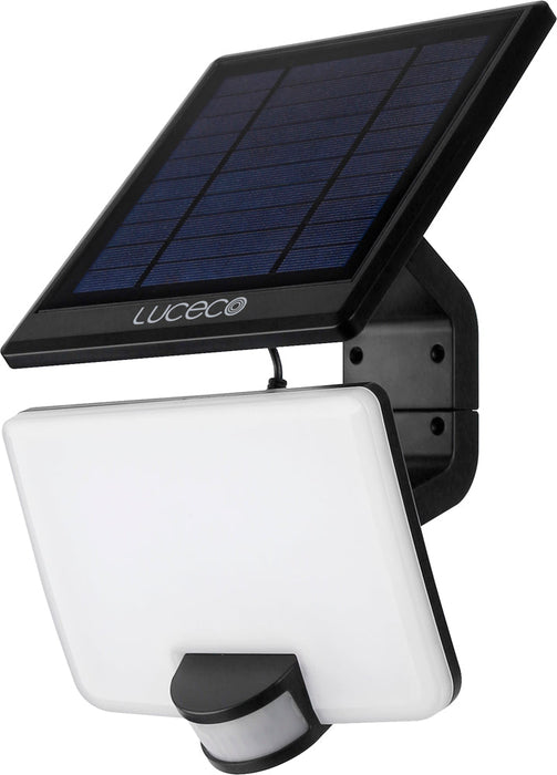 Luceco LEXSF15B40 Solar Guardian Floodlight with PIR Sensor & Detachable Solar Panel 15W 1500lm 4000K - westbasedirect.com