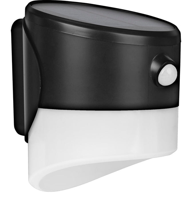 Luceco LEXSL20B40 Solar Guardian Wall Lantern with PIR Sensor Black IP44 200lm 2W 4000K Standard - westbasedirect.com