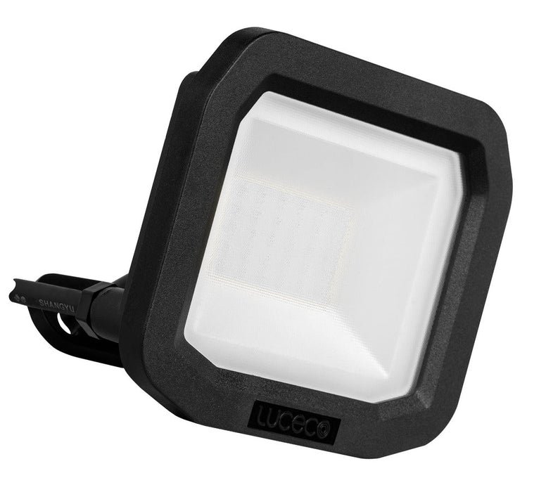 Luceco LFS20B130 20W 2200lm 3000K IP65 Castra Security Floodlight Standard Black - westbasedirect.com