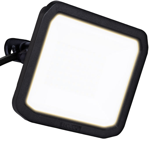 Luceco LFS50B130 50W 5400lm 3000K IP65 Castra Security Floodlight Standard Black - westbasedirect.com