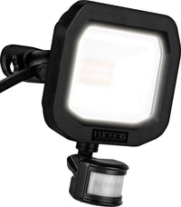 Luceco LFSP10B150 10W 1200lm 5000K IP65 Castra Security Floodlight with PIR Black