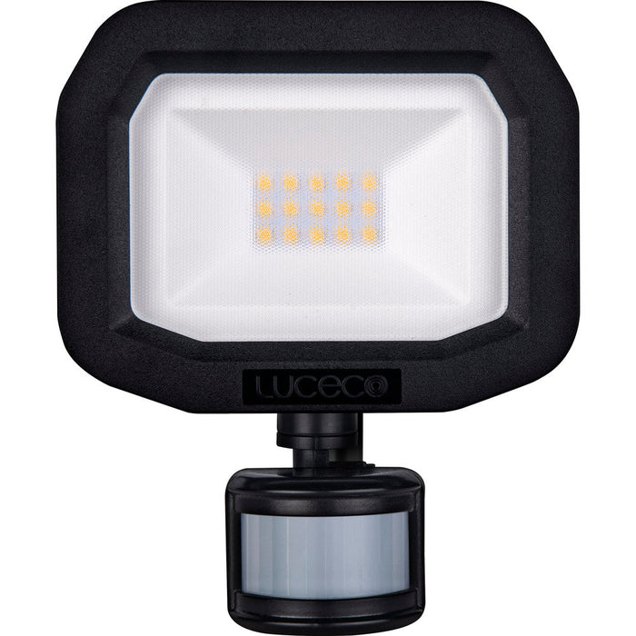 Luceco LFSP10B150 10W 1200lm 5000K IP65 Castra Security Floodlight with PIR Black - westbasedirect.com