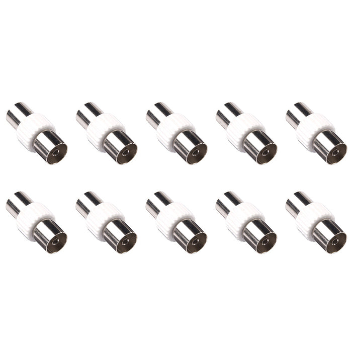 Selectric OXi-GOLD 2111 Female to Female TV Coaxial & Aerial Coupler Connector (10 Pack)