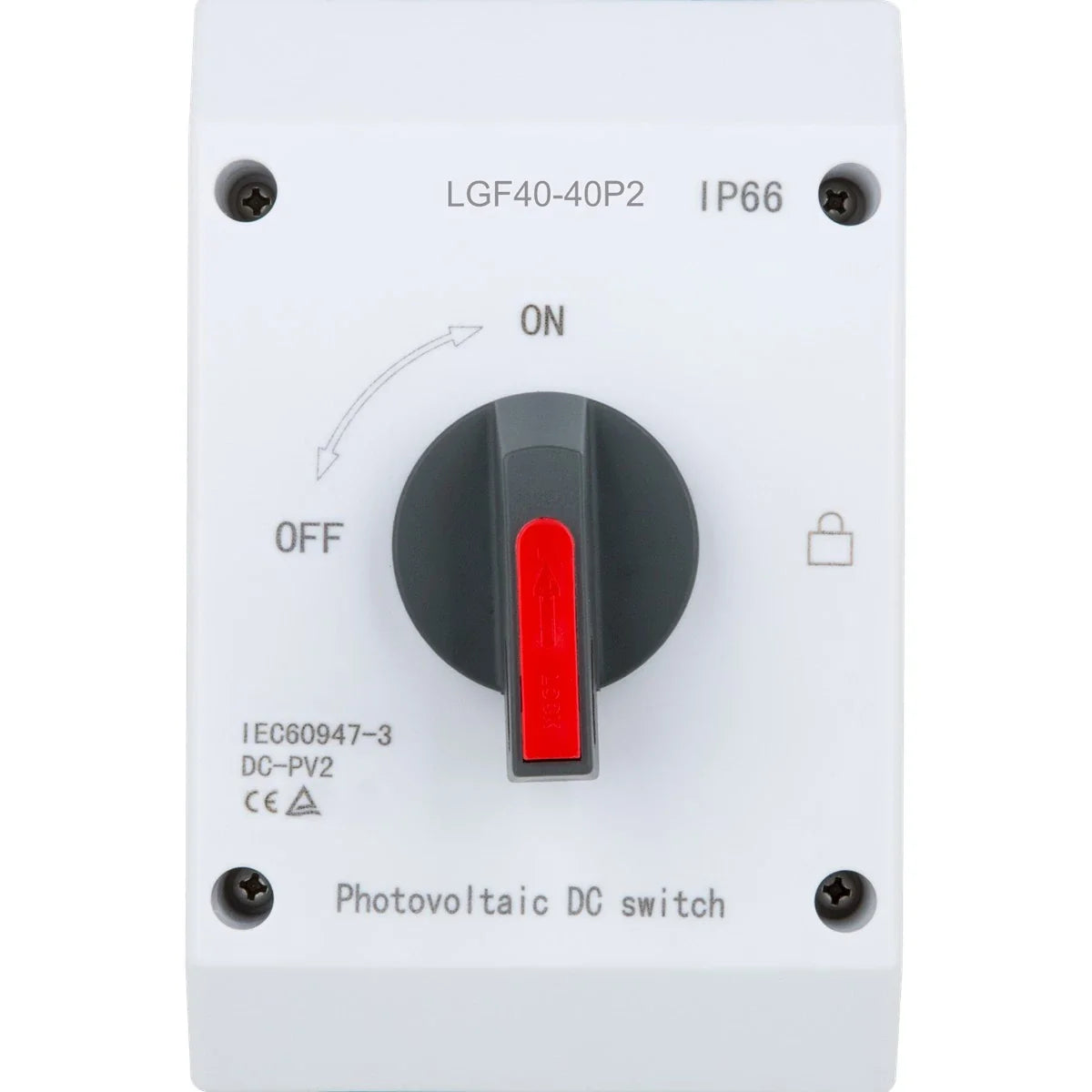 LIVE Electrical LGF40-25P2 4-Pole 25A IP66 Photovoltaic DC Rotary ...